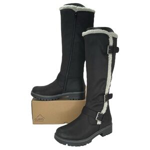 Cliffs by White Mountain Merritt Black Knee High Womens Boots Size 8.5M